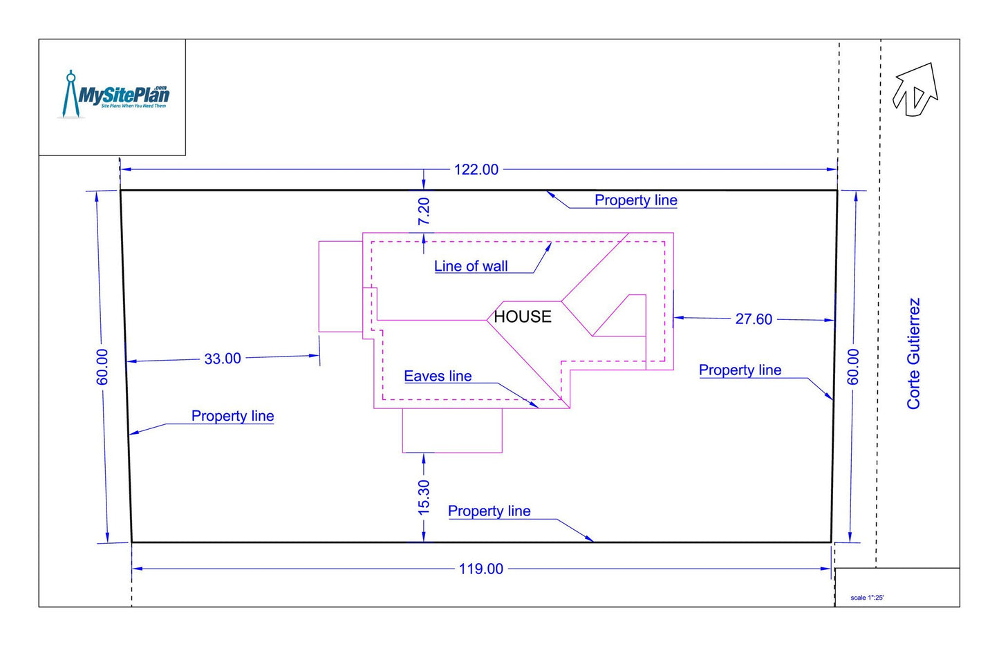 Basic Site Plan - MySitePlanCanada
