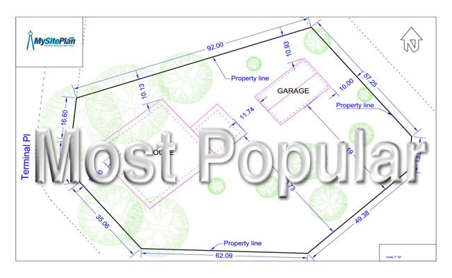 Medium Detail Site Plan - MySitePlanCanada