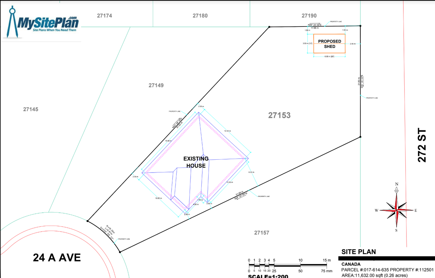 Basic Site Plan - MySitePlanCanada