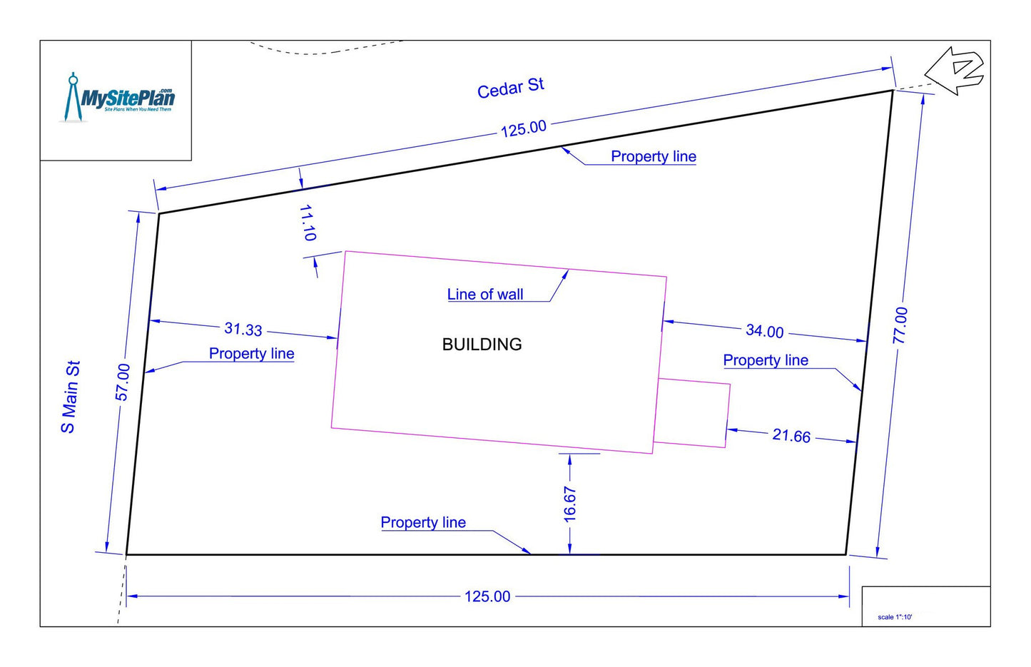 Basic Site Plan - MySitePlanCanada
