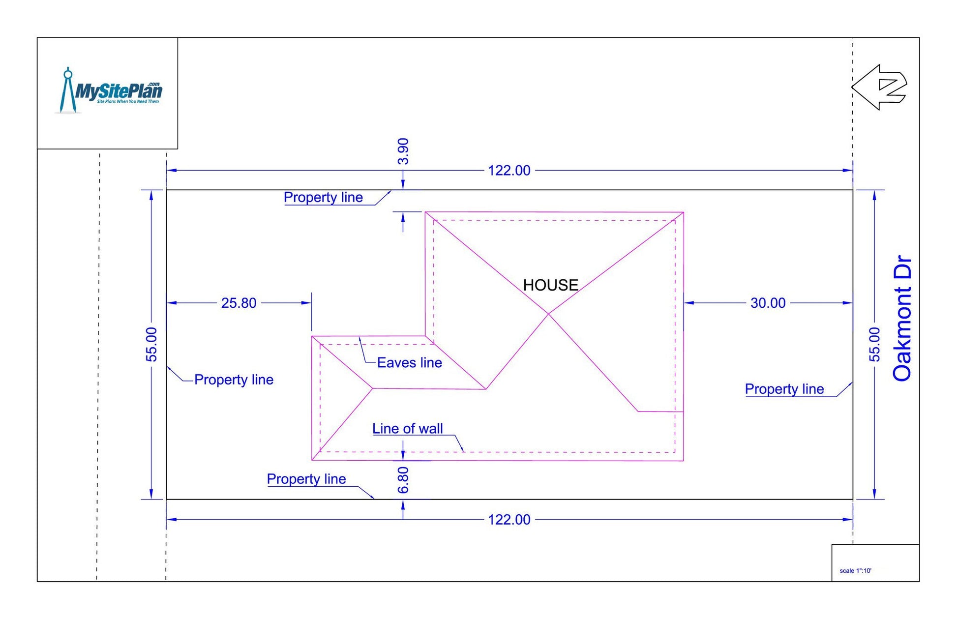 Basic Site Plan - MySitePlanCanada