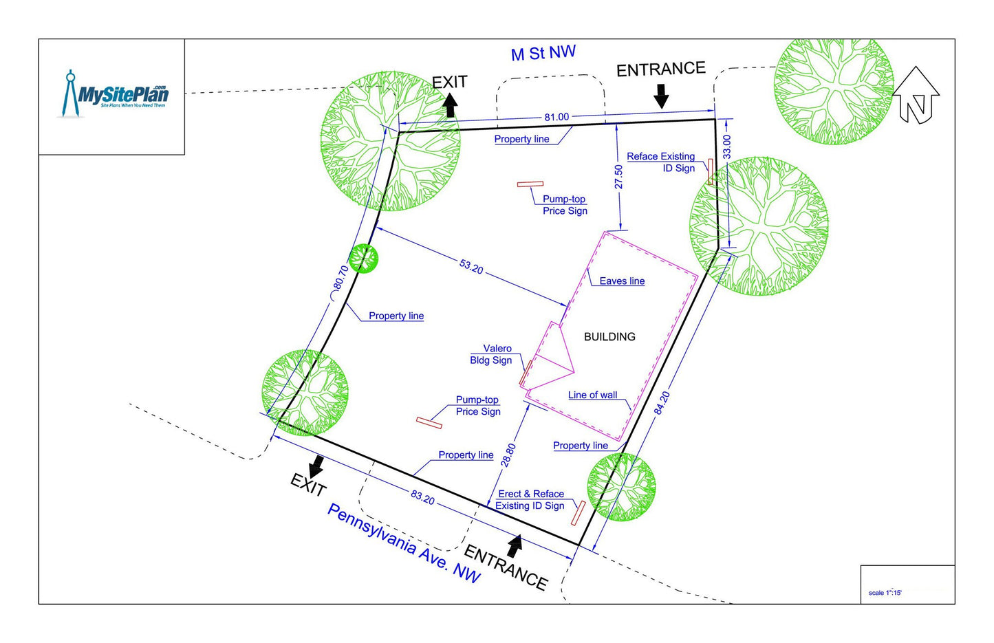 Medium Detail Site Plan - MySitePlanCanada