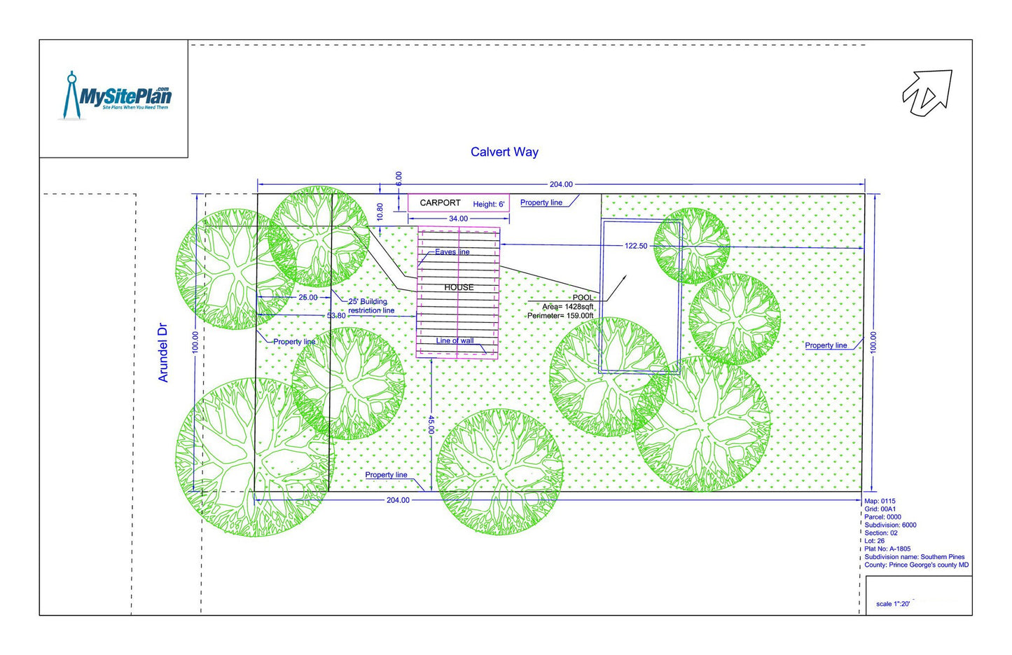 Detailed Site Plan - MySitePlanCanada