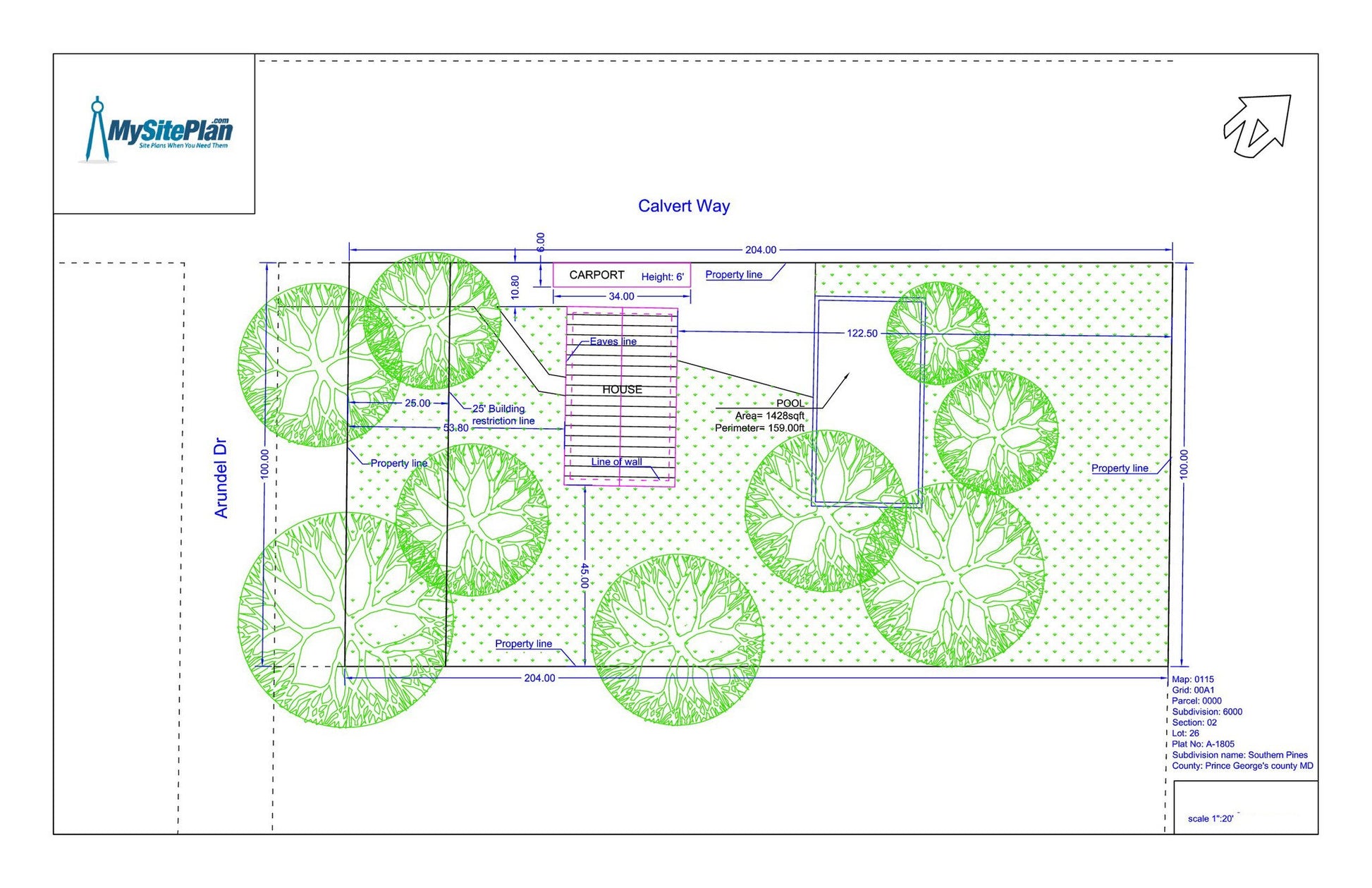 Detailed Site Plan - MySitePlanCanada