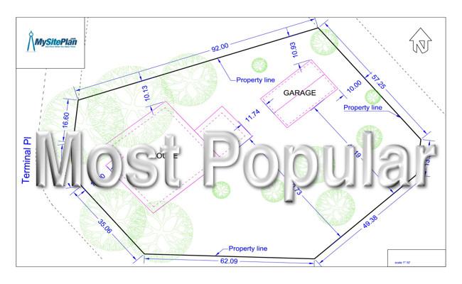 Medium Detail Site Plan - MySitePlanCanada