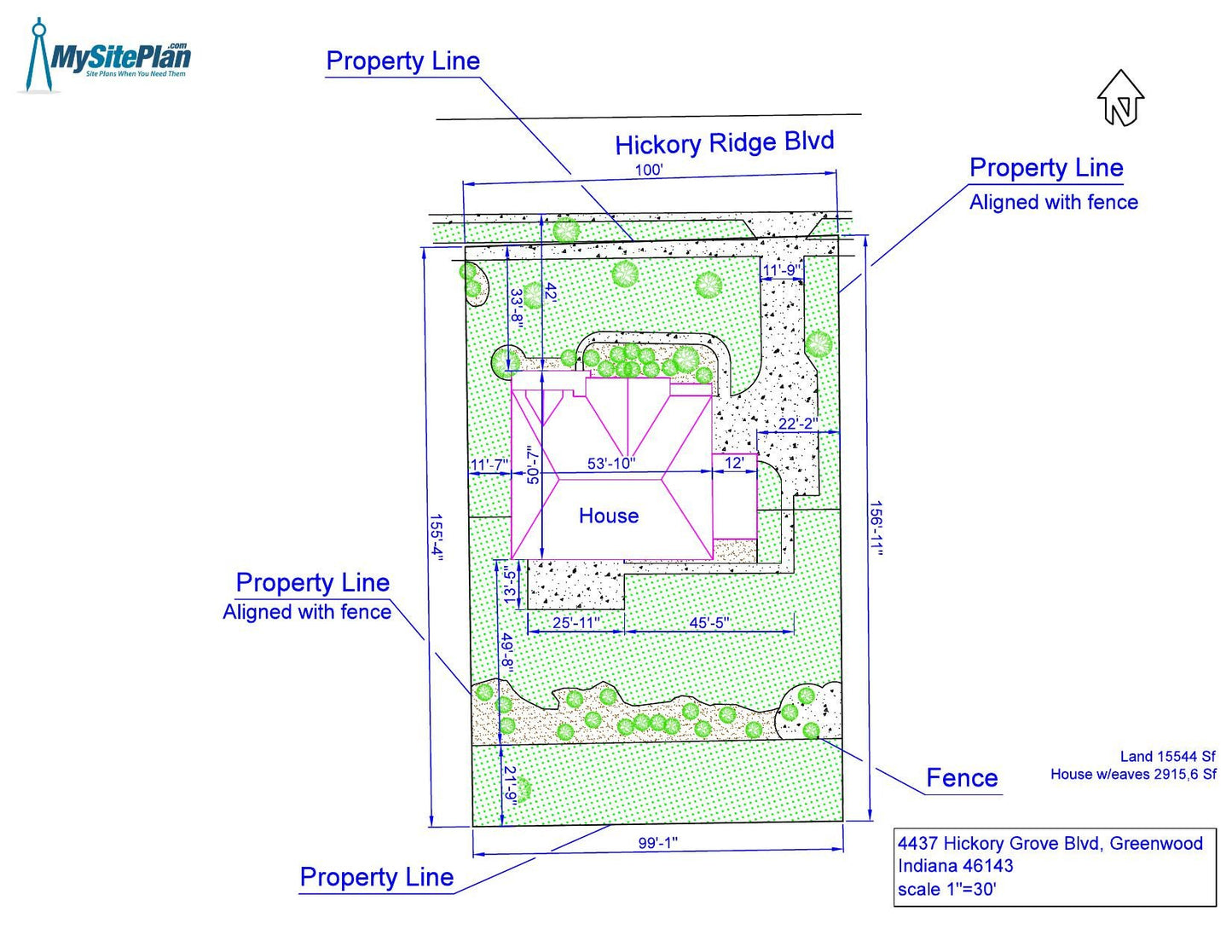 Detailed Site Plan - MySitePlanCanada