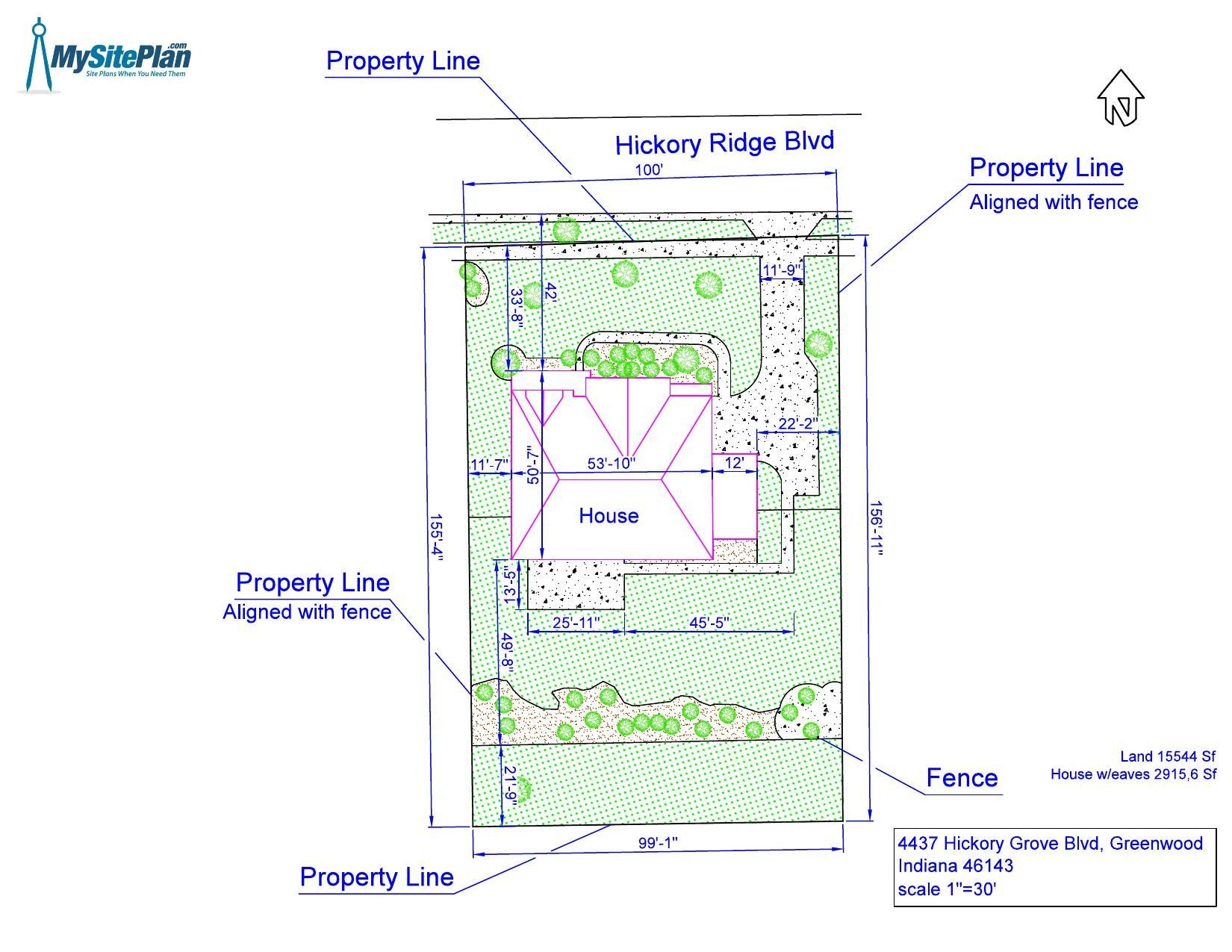 Detailed Site Plan - MySitePlanCanada