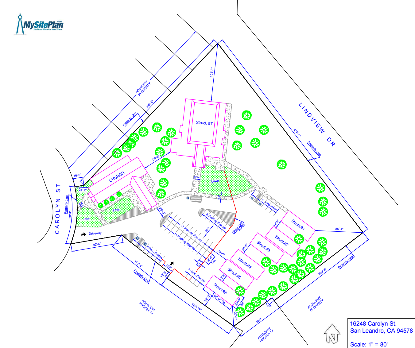Detailed Site Plan - MySitePlanCanada