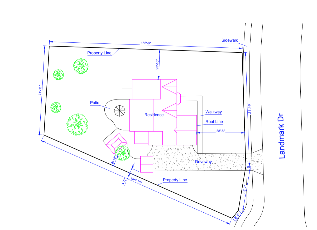 Medium Detail Site Plan - MySitePlanCanada