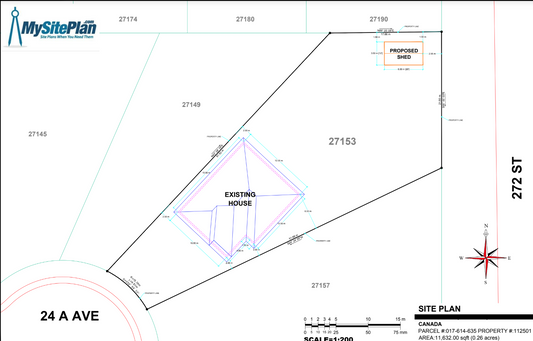 Basic Site Plan - MySitePlanCanada