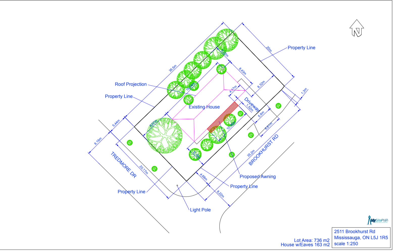Detailed Site Plan - MySitePlanCanada